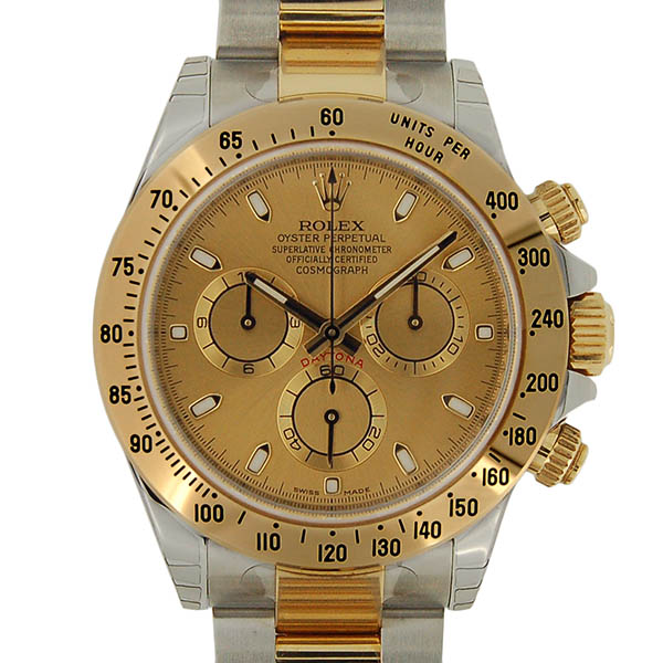 ロレックス　ROLEX　デイトナ　コンビ　116523　シャンパン　SS×YG　ランダム番　未使用品　