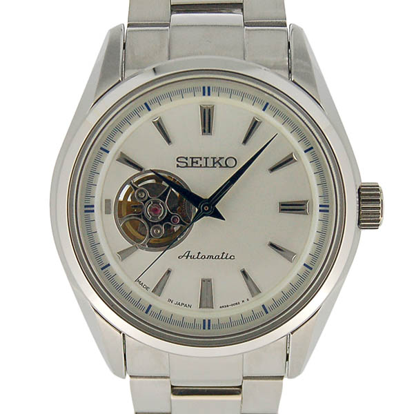セイコー　SEIKO　プレザージュ　SARY051　シルバー　41mm　自動巻き　SS　USED　中古