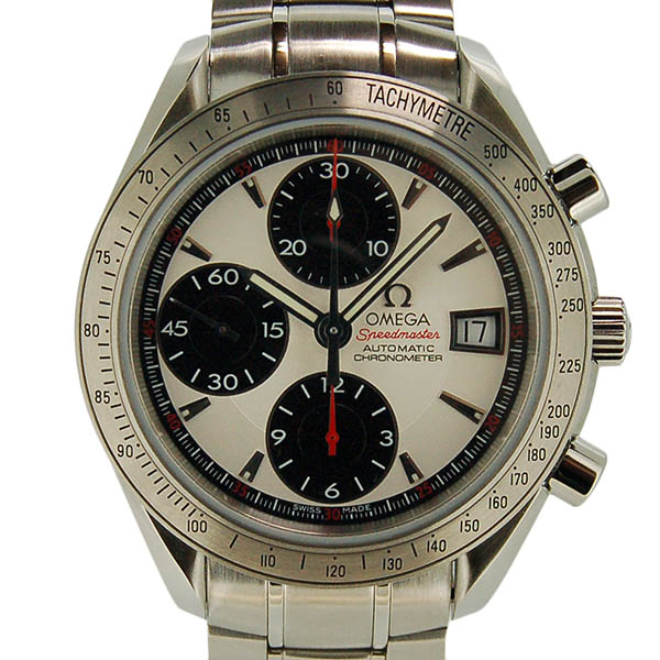 オメガ　OMEGA　スピードマスターデイト　3211.31　自動巻　シルバー/ブラック　メンズ　USED　中古