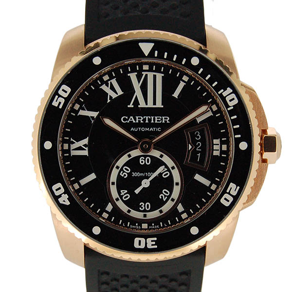 カルティエ Cartier カリブル ドゥ カルティエ ダイバー W ピンクゴールド ブラック Used 中古 Zetton ゼットン