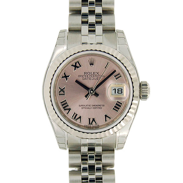 ロレックス　ROLEX　デイトジャスト　179174　レディース　ピンクローマ　未使用品