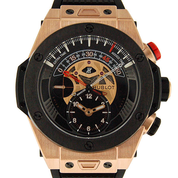 ウブロ　HUBLOT　ビッグバン　ウニコ　レトログラード　クロノグラフ　キングゴールド　セラミック　413.OM.1128.RX　USED　中古