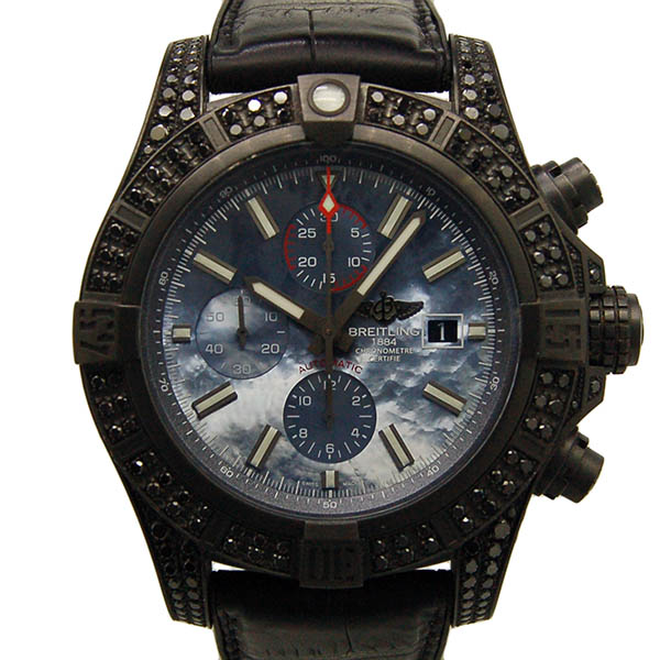 ブライトリング　BREITLING　スーパーアベンジャー2　ブラックスチール　M331B00FRB　世界100本限定　ブラックダイヤ　シェル文字盤　48mm　USED　中古