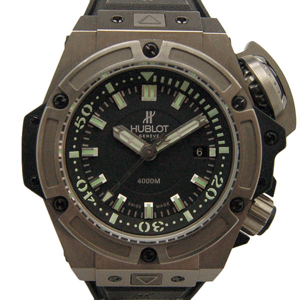 ウブロ　HUBLOT　キングパワー　オーシャノグラフィック4000　チタニウム　731.NX.1190.RX　世界1000本限定　USED　中古
