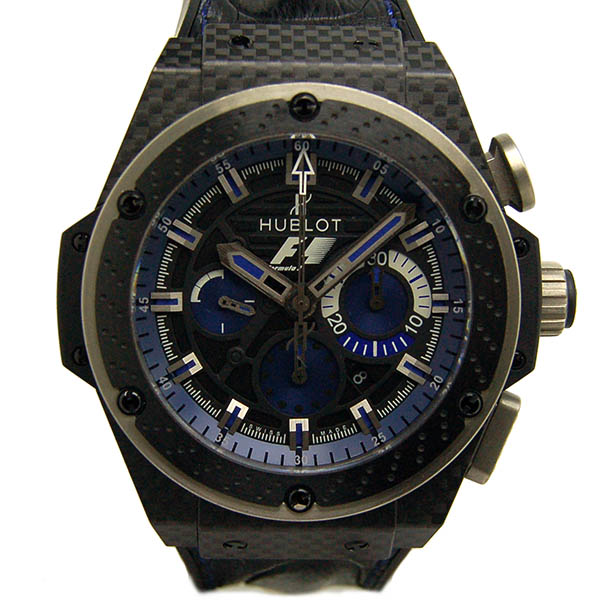 ウブロ　HUBLOT　キングパワー　F1　インテルラゴス　703.QM.1129.HR.FIL11　世界250本限定　48mm　カーボン　USED　中古