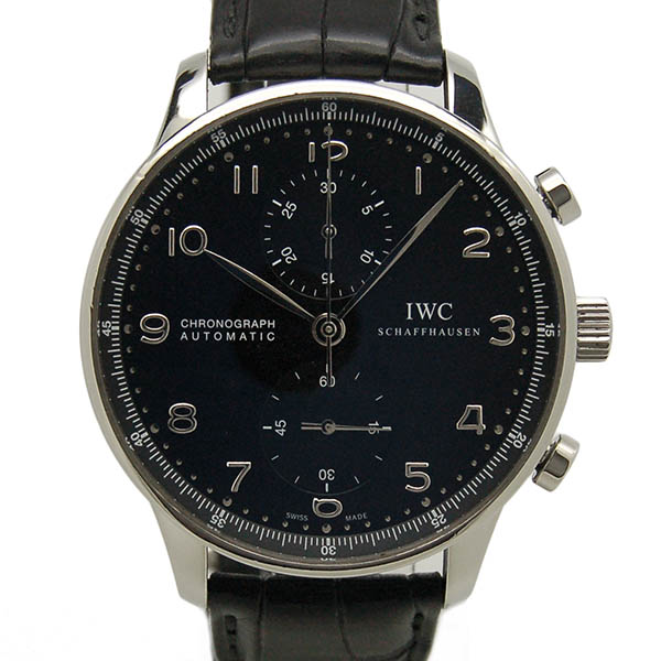 IWC　ポルトギーゼ　クロノグラフ　IW371447　ブラック　USED　中古