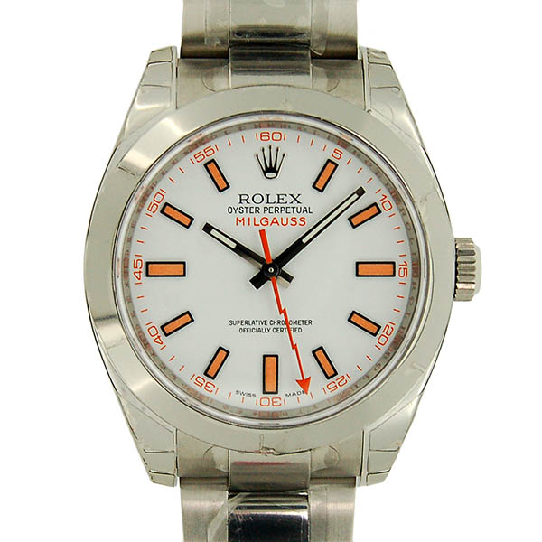 ロレックス　ROLEX　ミルガウス　116400　ホワイト　V番　生産終了　未使用品