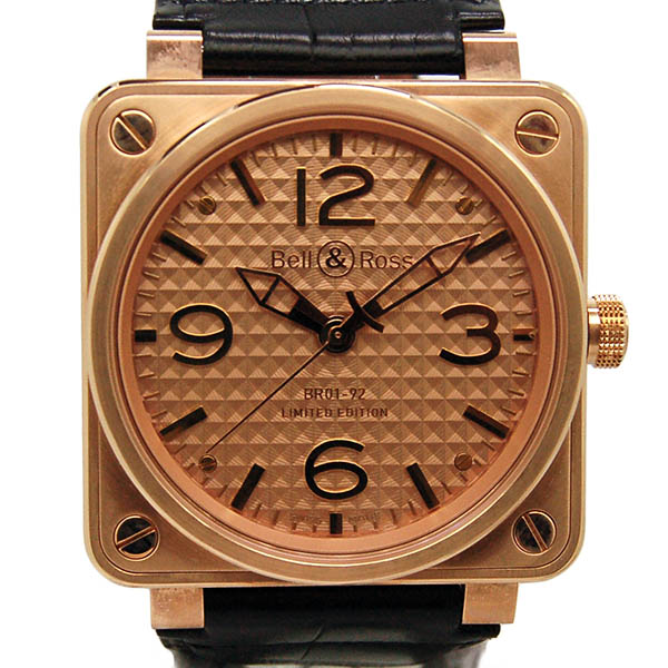 ベル＆ロス　BELL＆ROSS　BR01-92PGI-AL(BR01-92 GOLD INGOT)　46mm　ピンクゴールド　世界250本限定　未使用品