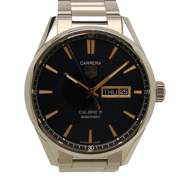 タグホイヤー　TAG HEUER　カレラ　デイデイト　キャリバー5　WAR201C.BA0723　41mm　SS　ブラック　USED　中古