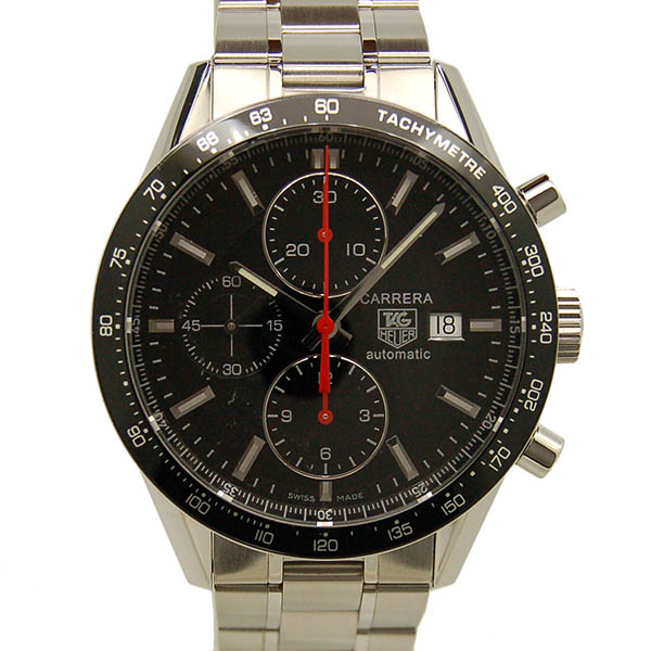 タグホイヤー　TAG HEUER　カレラ　レーシング　クロノグラフ　CV2014.BA0794　SS　ブラック　USED　中古