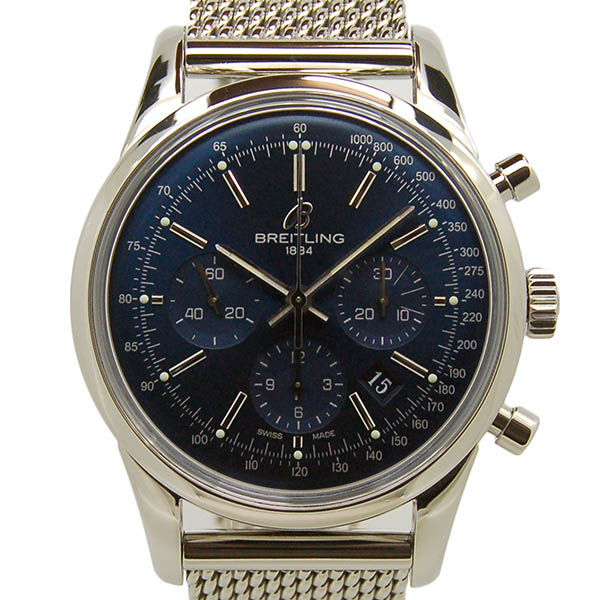 ブライトリング　BREITLING　トランスオーシャン　クロノグラフ　リミテッド　S015C60OCA　世界2000本限定　ブルー　SS　43mm　自動巻　USED　中古