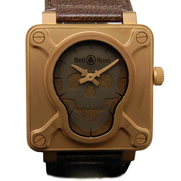 ベル＆ロス　BELL＆ROSS　スカルブロンズ　BR01-92-SKULL-BR　世界500本限定　46mm　未使用品