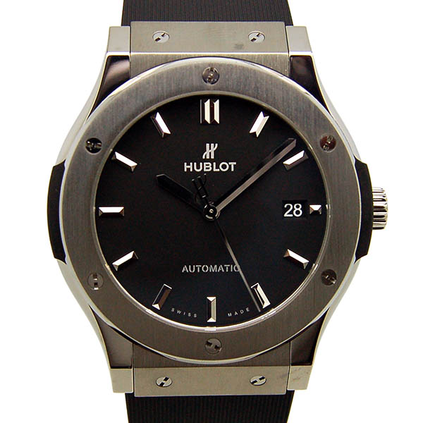 ウブロ　HUBLOT　クラシックフュージョン　チタニウム　511.NX.1171.RX　45mm　ブラック　USED　中古