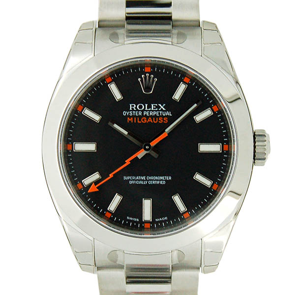 ロレックス　ROLEX　ミルガウス　116400　ブラック　M番ルーレット　SS　生産終了　未使用品