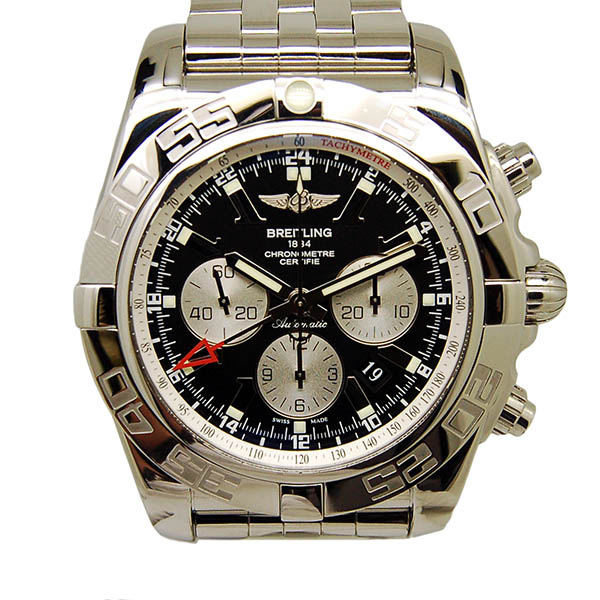 ブライトリング　BREITLING　クロノマットGMT　A041B69PA　オニキスブラック　SS　47mm　USED　中古