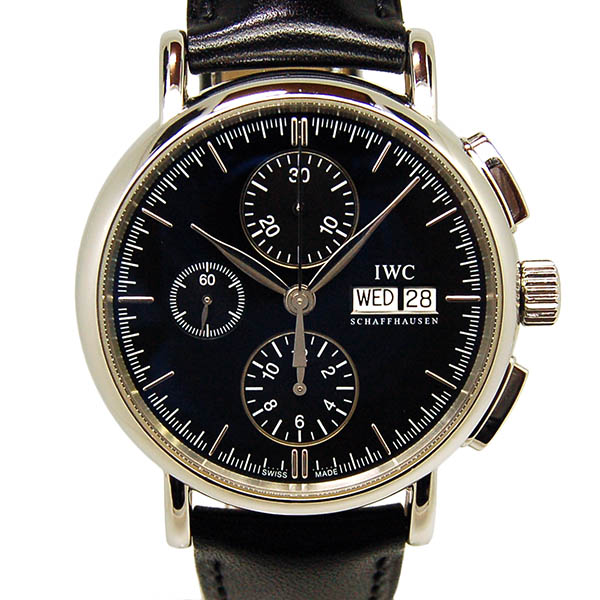 IWC　ポートフィノ　クロノグラフ　IW378303  ブラック  自動巻　USED　中古