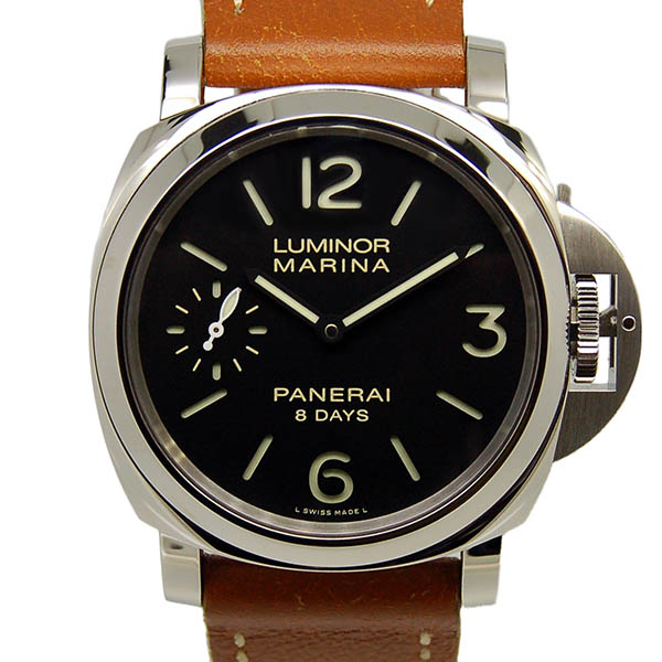 パネライ　PANERAI　ルミノールマリーナ　8デイズ　PAM00510　SS　44mm　手巻き　ブラック　USED　中古