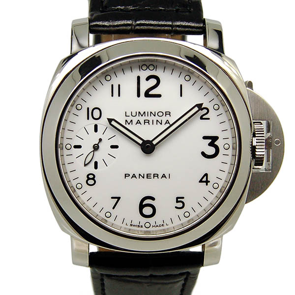 パネライ　PANERAI　ルミノールマリーナ　44mm　PAM00113　手巻き　300ｍ防水　ホワイト　USED　中古