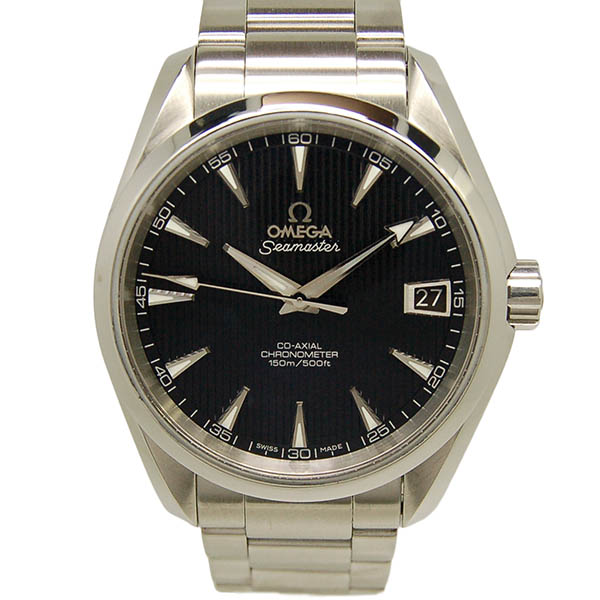 オメガ　OMEGA　シーマスター　アクアテラ　231.10.39.21.01.001　メンズ　38,5mm　SS　ブラック　USED　中古