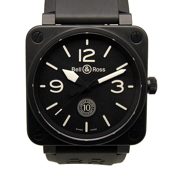 ベル＆ロス　BELL＆ROSS　BR0192-10TH-CE　10周年記念限定　セラミック　46mm　ブラック　世界500本限定　USED　中古