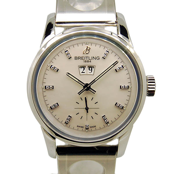 ブライトリング　BREITLING　トランスオーシャン38　A16310　ホワイトシェル　ダイヤ　SS　38mm　自動巻　未使用品