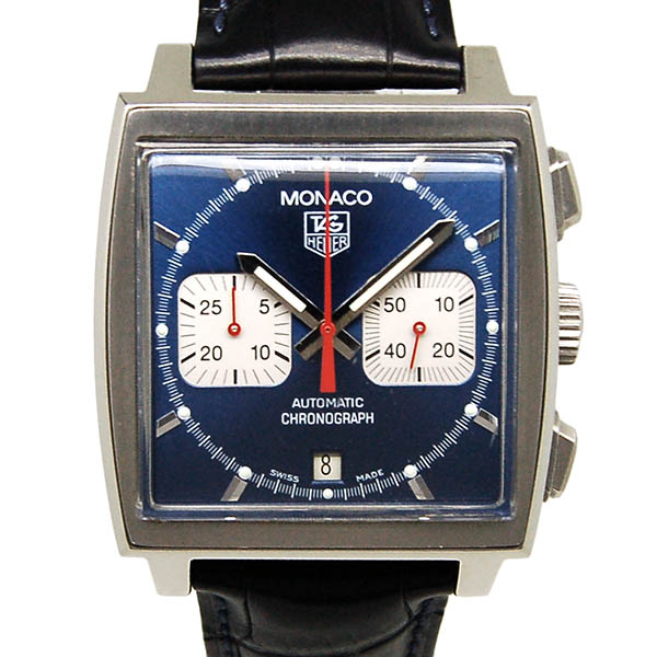 タグホイヤー　TAG HEUER　モナコ　スティーブマックイーン　CW2113.FC6183　自動巻き　38mm　革ベルト　USED　中古
