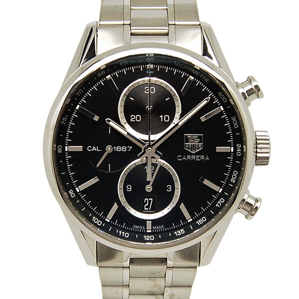 タグホイヤー　TAG HEUER　カレラクロノ　キャリバー1887　CAR2110.BA0720　41mm　SS　ブラック　自動巻　USED　中古