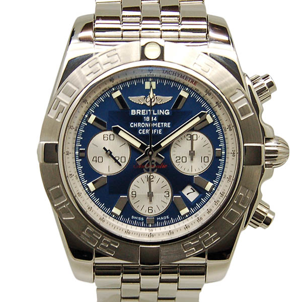 ブライトリング　BREITLING　クロノマット44　A012C88PA　ブルー　SS　43,5mm　中古　USED