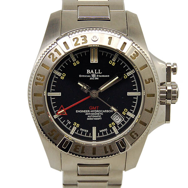 ボールウォッチ　BALL　エンジニア　ハイドロカーボン　GMT　DG1016A-SJ-BK　40mm　SS　USED　中古