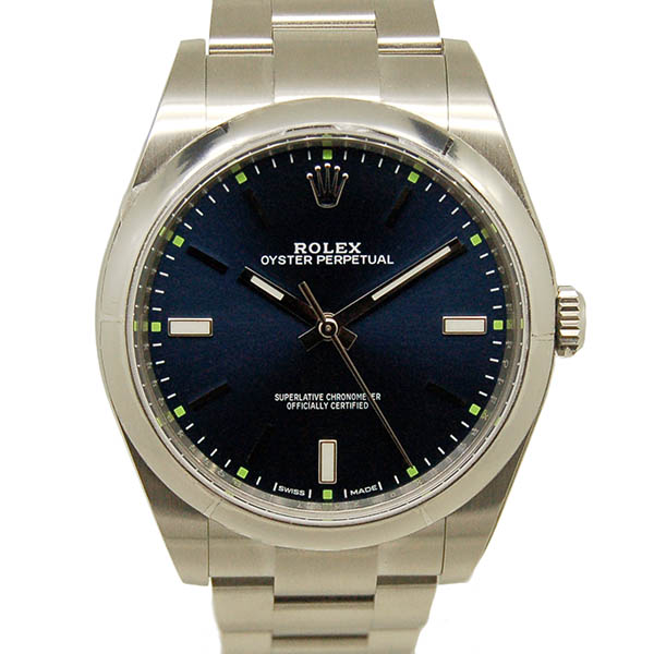 ロレックス　ROLEX　オイスターパーペチュアル　39　Ref.114300　ブルー　SS　メンズ　39mm　未使用