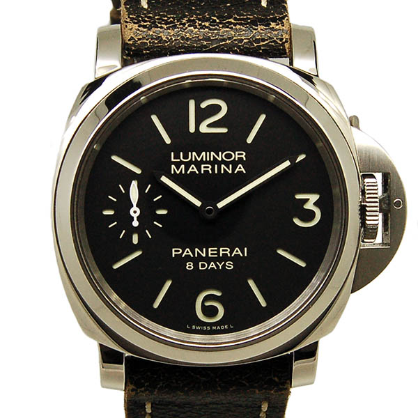 パネライ　PANERAI　ルミノールマリーナ　8デイズ　PAM00510　SS　44mm　手巻き　ブラック　USED　中古