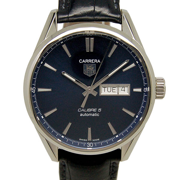 タグホイヤー TAG HEUER カレラ デイデイト キャリバー5 WAR201E.FC6292 41mm ブルー 革ベルト USED 中古 Zetton(ゼットン) タグホイヤー TAG HEUER カレラ デイデイト キャリバー5 WAR201E.FC6292 41mm ブルー 革ベルト USED 中古 Zetton(ゼットン)