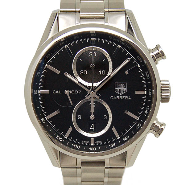 タグホイヤー　TAG HEUER　カレラクロノ　キャリバー1887　CAR2110.BA0720　41mm　SS　ブラック　自動巻　USED　中古