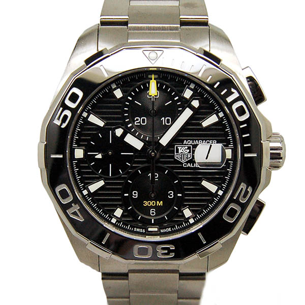 タグホイヤー　TAG HEUER　アクアレーサー　クロノグラフ　キャリバー16　CAY211A.BA0927　ブラック　USED　中古
