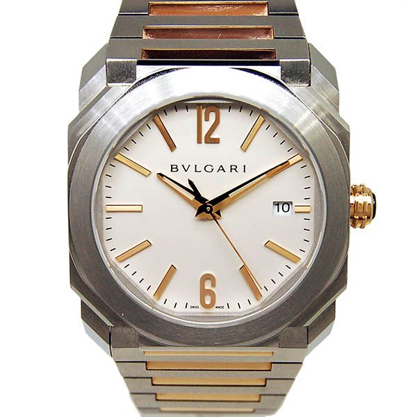 ブルガリ　BVLGARI　オクト　ソロテンポ　BGO38WSPGD　38mm　SS×PG　自動巻　USED　中古
