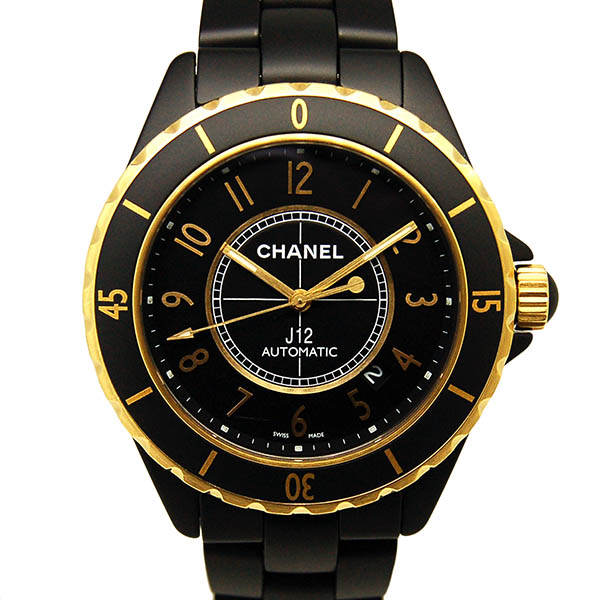 シャネル　CHANEL　J12 キャリバー3125 フルマット　H2918　18KYG×セラミック　自動巻　42mm　USED　中古