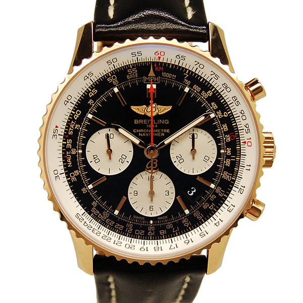 ブライトリング　BREITLING　ナビタイマー01　R022B49KBA　18Kレッドゴールド　ブラック　USED 　中古