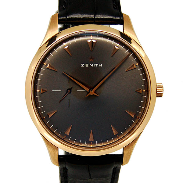 ゼニス　ZENITH　エリート　ウルトラシン　18.2010.681/91.C493　K18RG　40mm　グレー　USED　中古