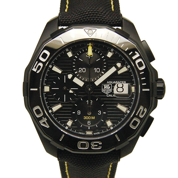 タグホイヤー　TAG HEUER　アクアレーサー キャリバー16 クロノグラフ　CAY218A.FC6361　チタン　43mm　USED　中古