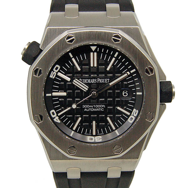 オーデマ・ピゲ　AUDEMARS PIGUET　ロイヤルオーク　オフショアダイバー　15703ST.OO.A002CA.01　ブラック　SS　42mm　USED　中古