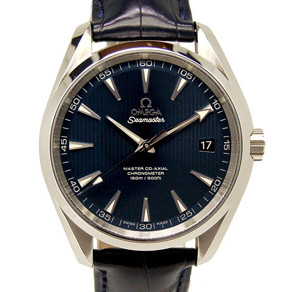 オメガ　OMEGA　シーマスター　アクアテラ　231.13.42.21.03.001　マスターコーアクシャル　42mm　ブルー　USED　中古