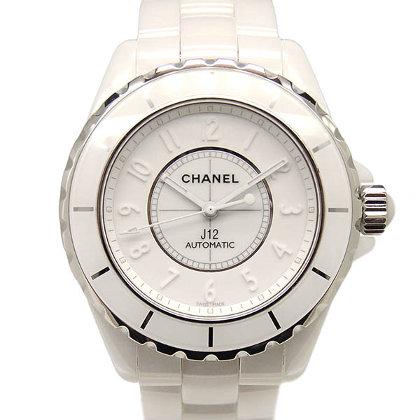 シャネル　CHANEL　J12　ホワイトファントム　H3443　メンズ　38mm　世界2000本限定　USED　中古