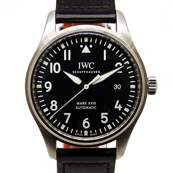 IWC　パイロットウォッチ　マーク18　IW327001　ブラック　革　USED　中古