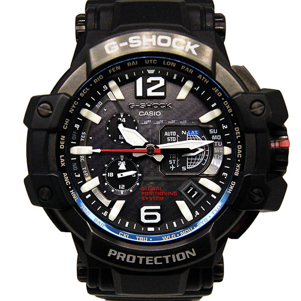 カシオ　ＣＡＳＩＯ　Gショック　スカイコックピット　GPW-1000-1A　GPSハイブリッド電波ソーラー　USED　中古