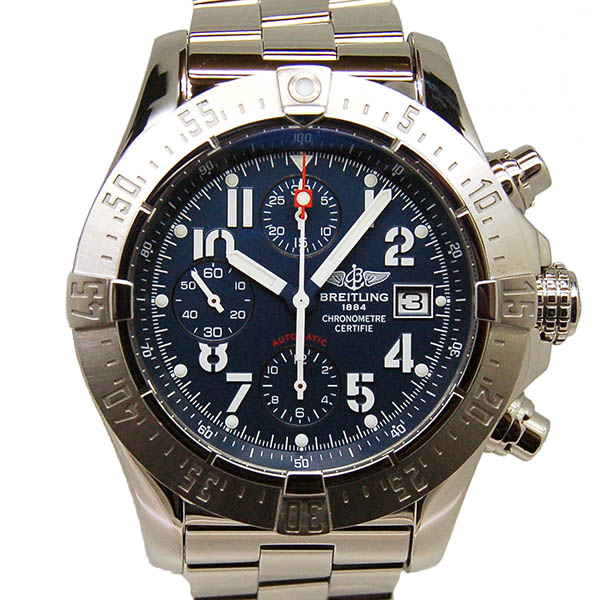 ブライトリング　BREITLING　アベンジャー　スカイランド　A338C32PRS　ブルー　自動巻　45mm　USED　中古　