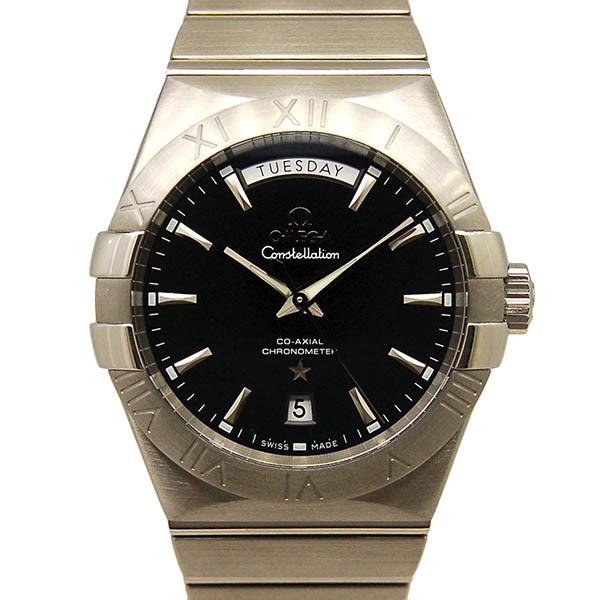 オメガ　OMEGA　コンステレーション コーアクシャル デイデイト　123.10.38.22.01.001　SS　ブラック　38mm　未使用品