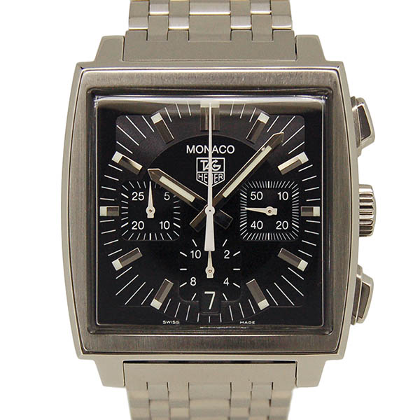 タグホイヤー　TAG HEUER　モナコ　クロノグラフ　CW2111　自動巻き　SS　38mm　USED　中古