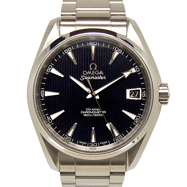 オメガ　OMEGA　シーマスター　アクアテラ　231.10.39.21.01.001　メンズ　38,5mm　SS　ブラック　USED　中古