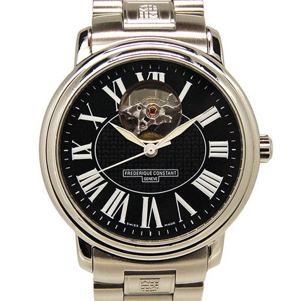 フレデリック・コンスタント　FREDERIQUE CONSTANT　クラシック　ハートビート　310B3P6B　SS　38mm　ブラック　USED　中古