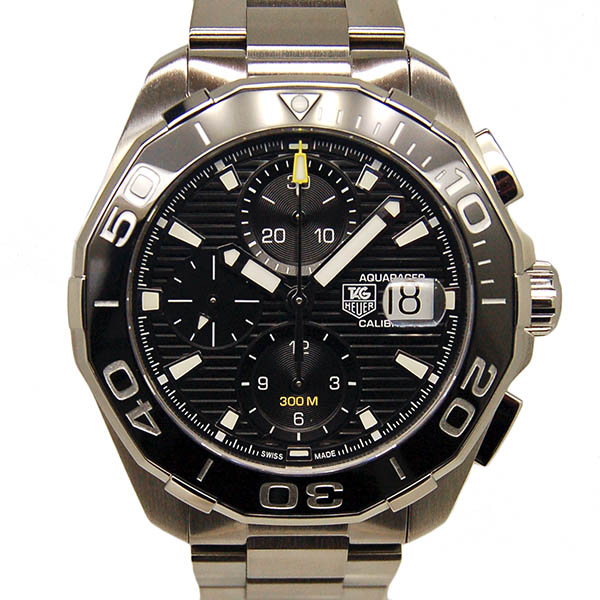 タグホイヤー　TAG HEUER　アクアレーサー　クロノグラフ　キャリバー16　CAY211A.BA0927　ブラック　USED　中古